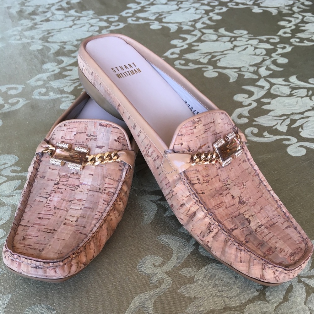 Stuart Weitzman Women’s Size 8 1/2 Cork Mule Flat